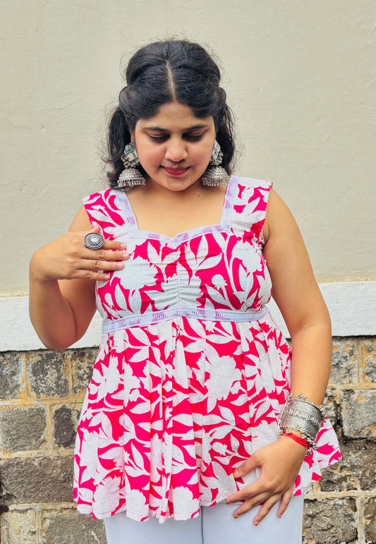 Phoolwari Floral Kurti