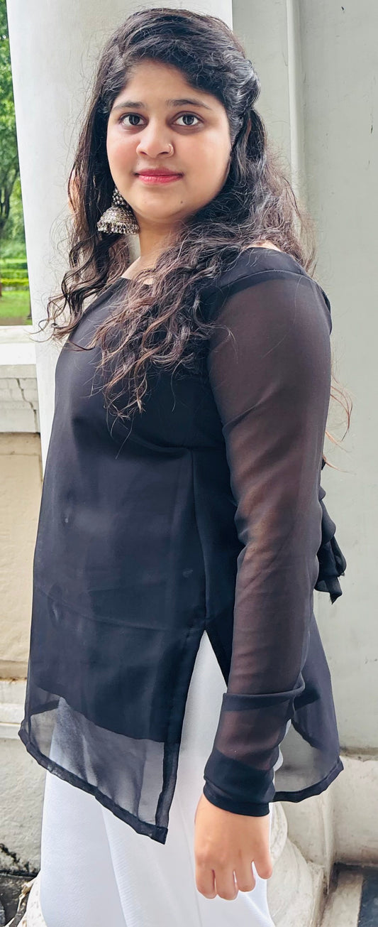 Ruhani Black Kurti