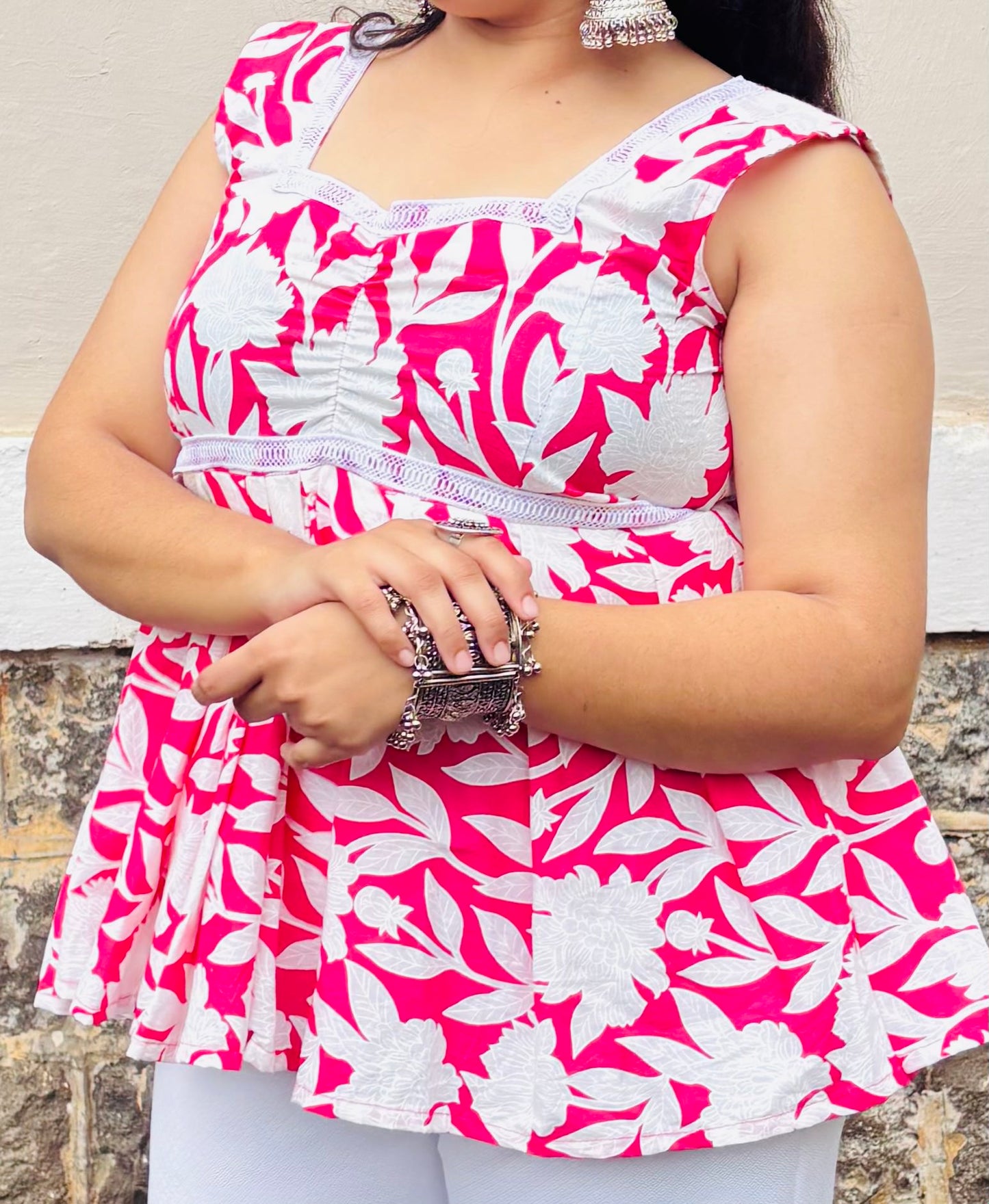 Phoolwari Floral Kurti