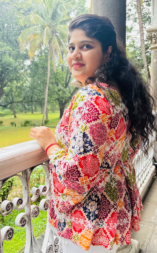 Aarvi Bell Sleeves Peplum