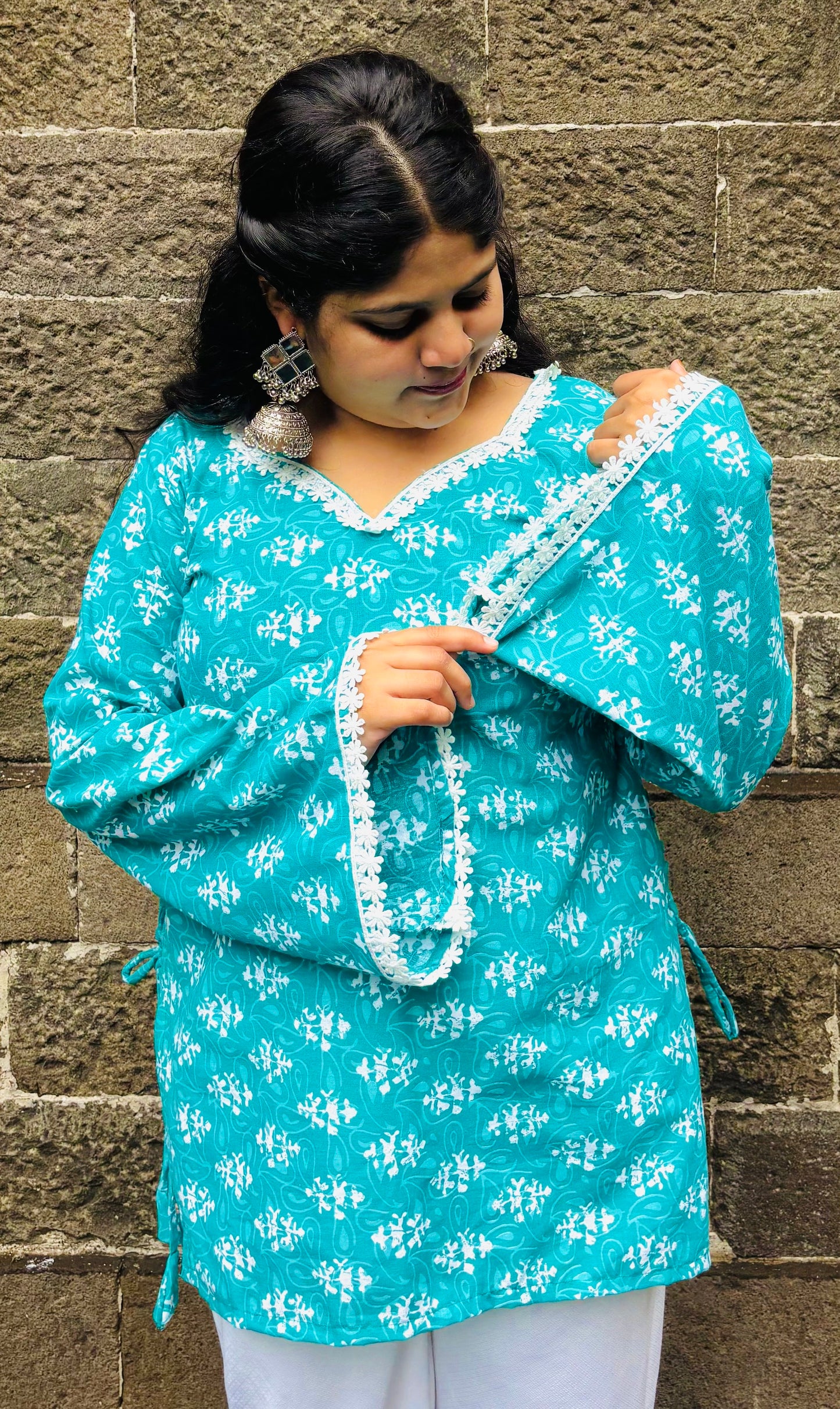 Chandrika Bell Sleeves Kurti